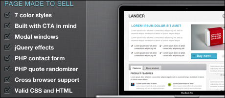 Landingpage Template: Lander
