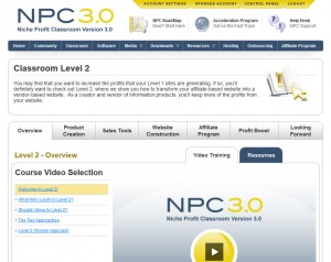 Screenshot Niche Profit Classroom Level 2 Profit Boost